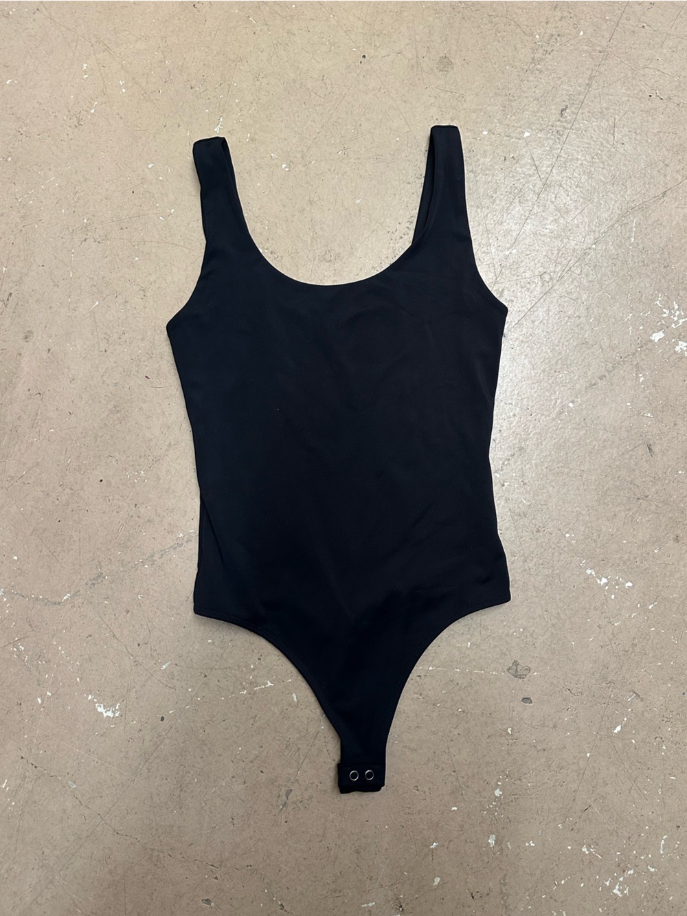 Black Express Snap-Strap Bodysuit